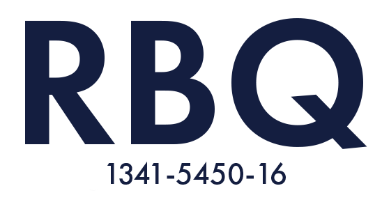Logo RBQ bleu foncé avec le numéro 1341-5450-16 en dessous.