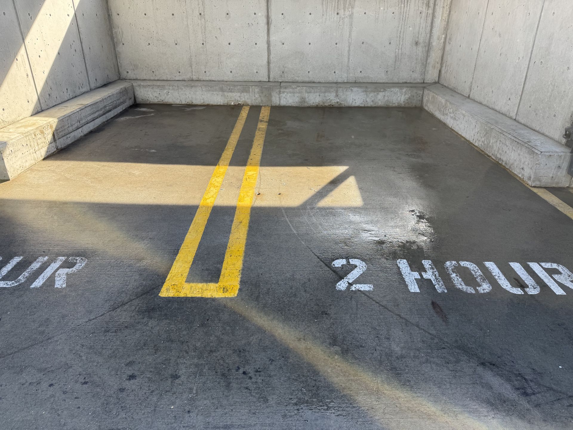 The dumpster pad after it was cleaned and sanitized by JET.