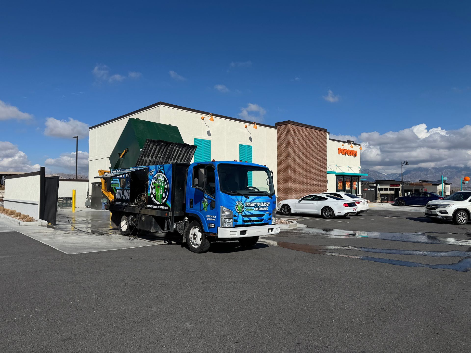 Cleaning Dumpsters at Popeyes