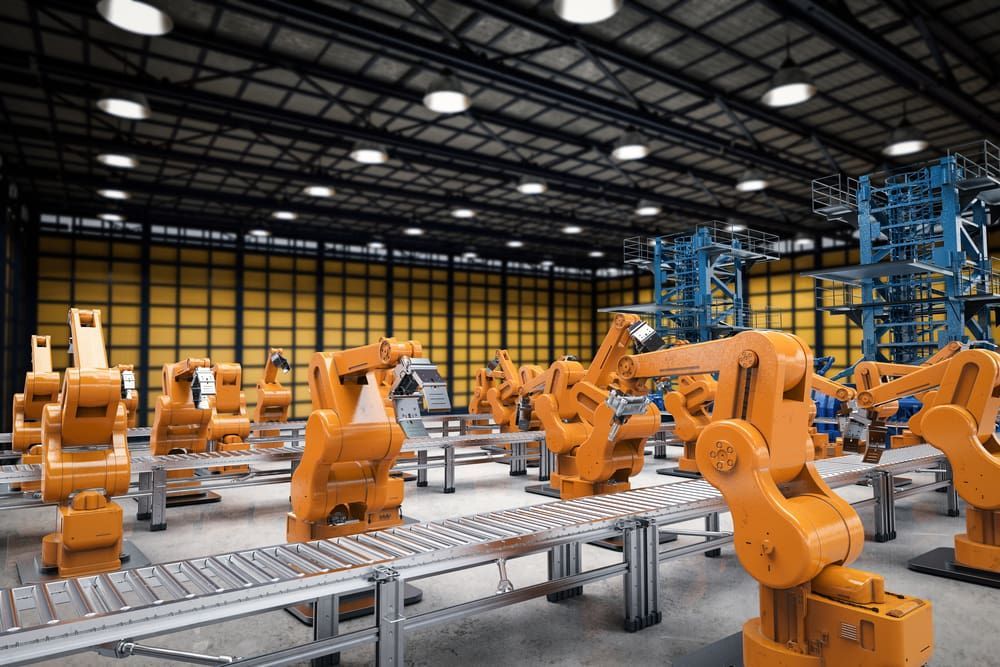 A Factory Filled With Lots of Robots and Conveyor Belts — Aurablue Electric in Newcastle, NSW