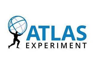 Logo: Silhouette of a person lifting a globe, "ATLAS EXPERIMENT" in blue text.