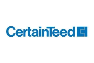 The CertainTeed logo in blue text with a blue square "H" graphic.
