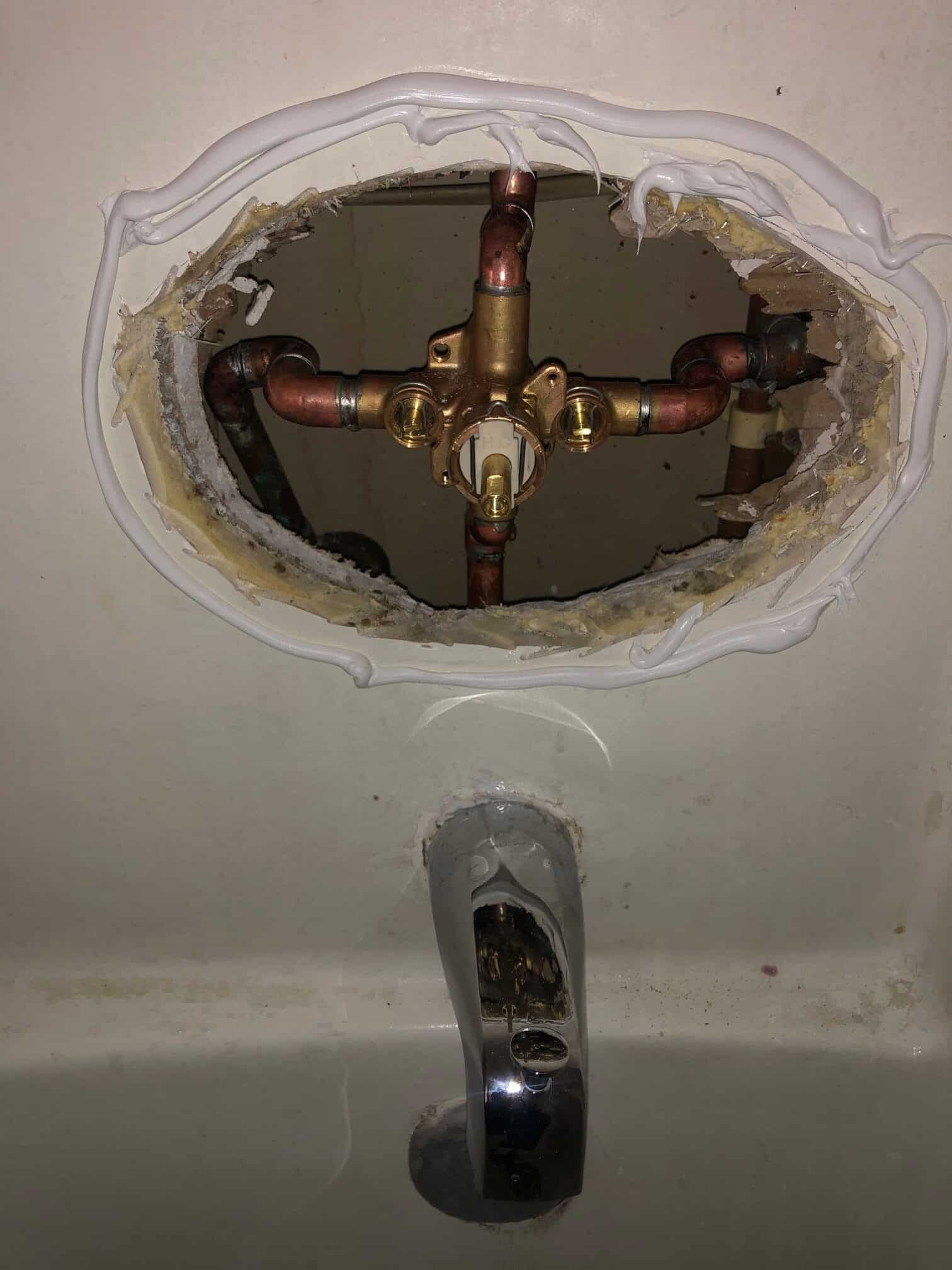 Installing A Shower Faucet — Anaheim, CA — Accurate Plumbing and Drains