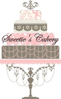 wedding cake tiered pink brown stand