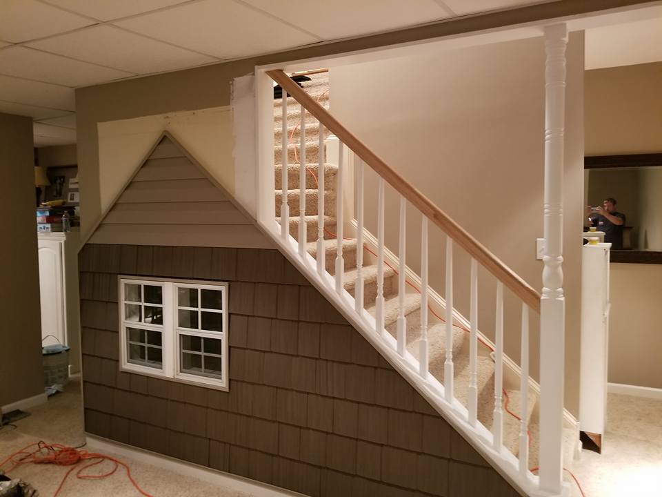 BASEMENT STAIRS KIDS PLAYHOUSE in house