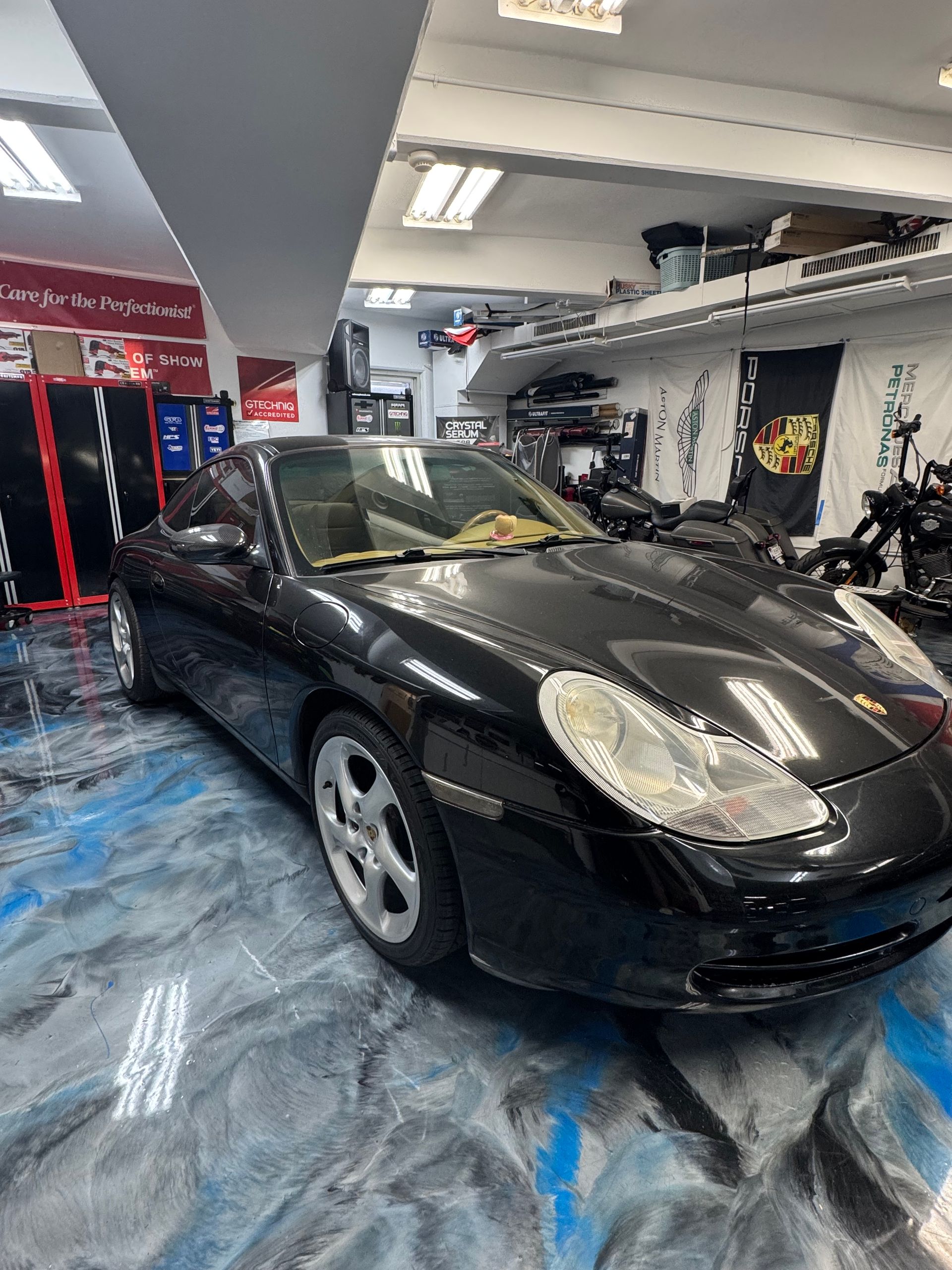 Porsche 911 before paint correction Honolulu Hawaii