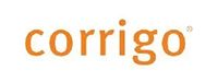 The word corrigo is written in orange letters on a white background.