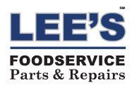 The logo for lee 's foodservice parts and repairs.