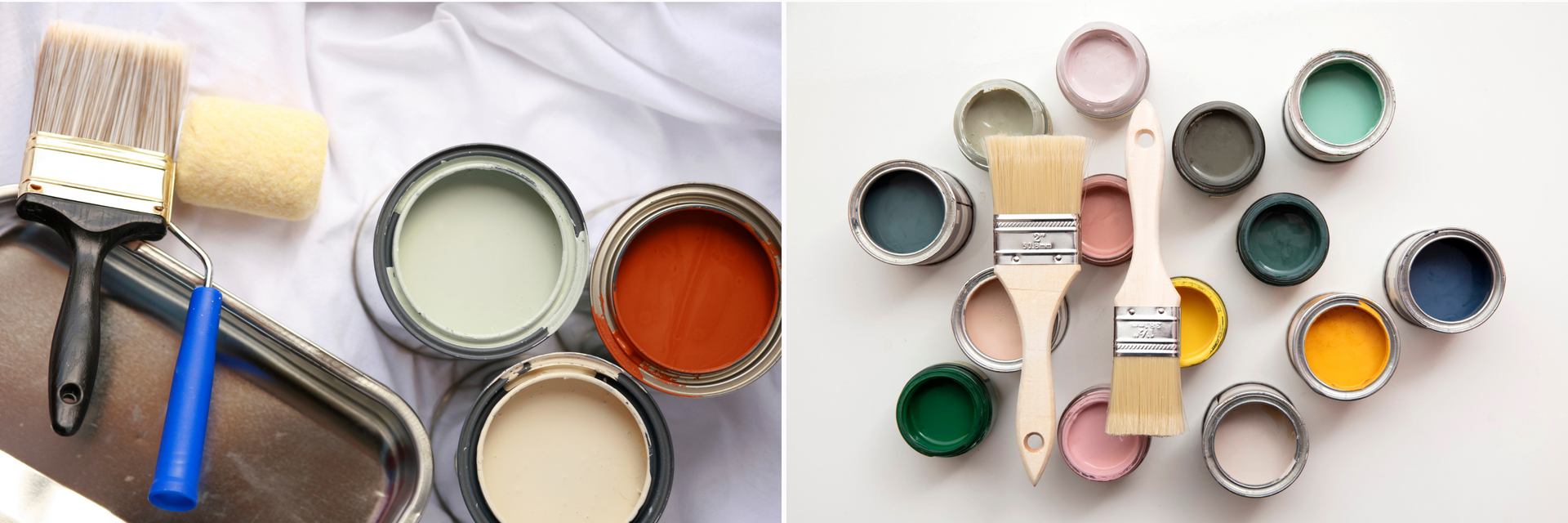 paint colors and paint brushes