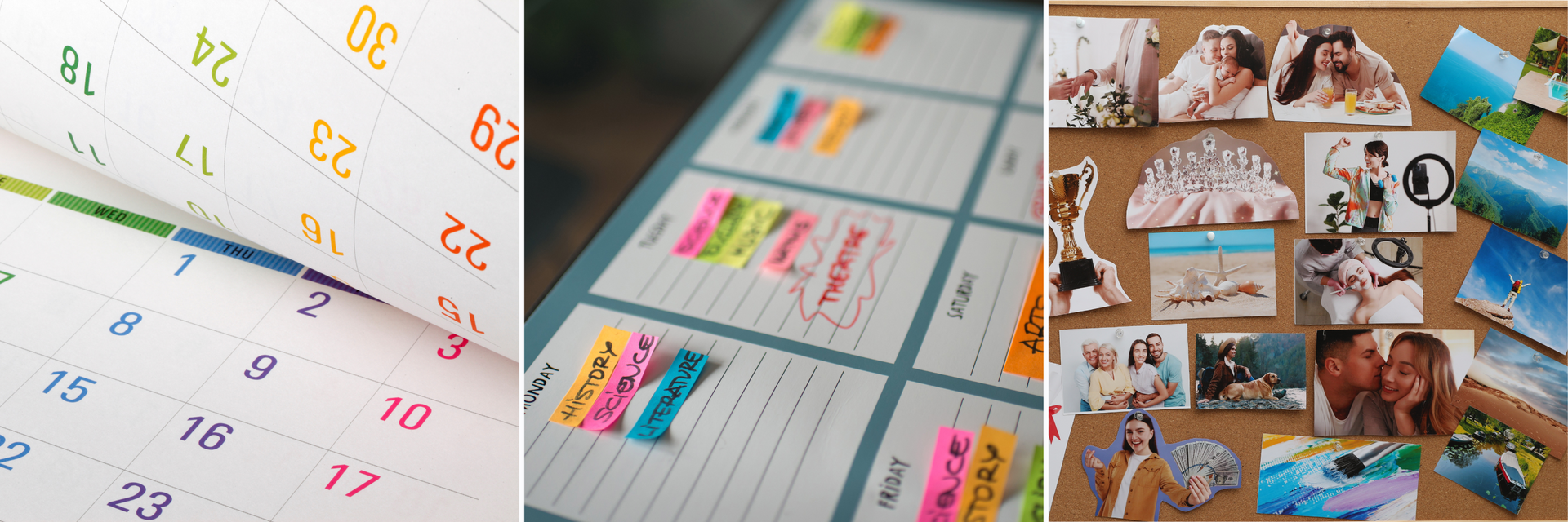 calendars, lists and boards