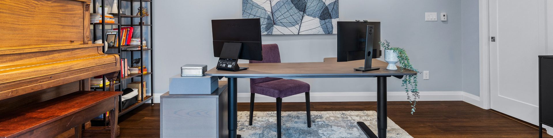 An adjustable stand-up desk