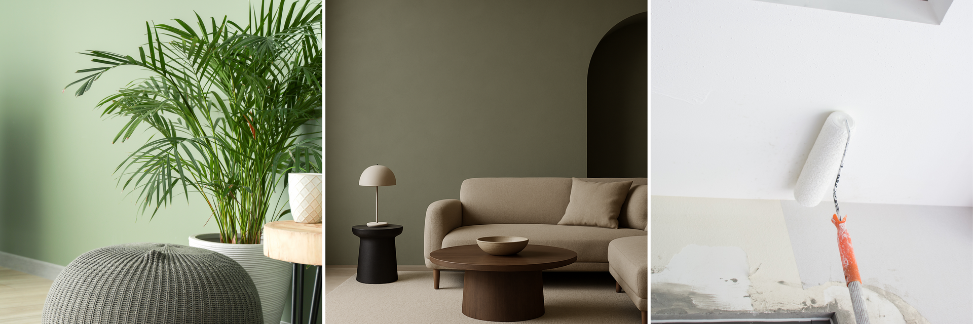 cool colors, matte finishes and ceiling paints