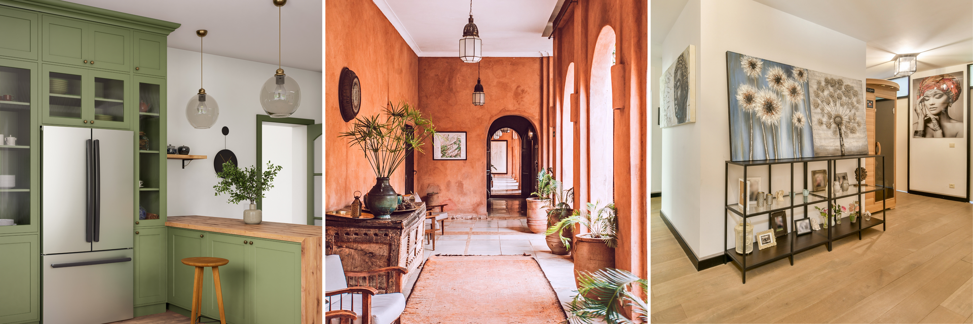muted accents, natural elements and strategic placement