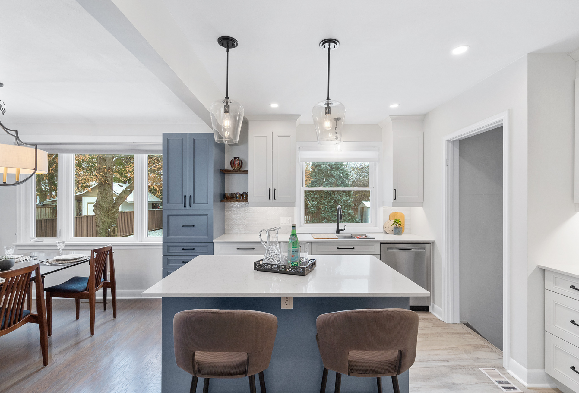 kitchen island with seating
