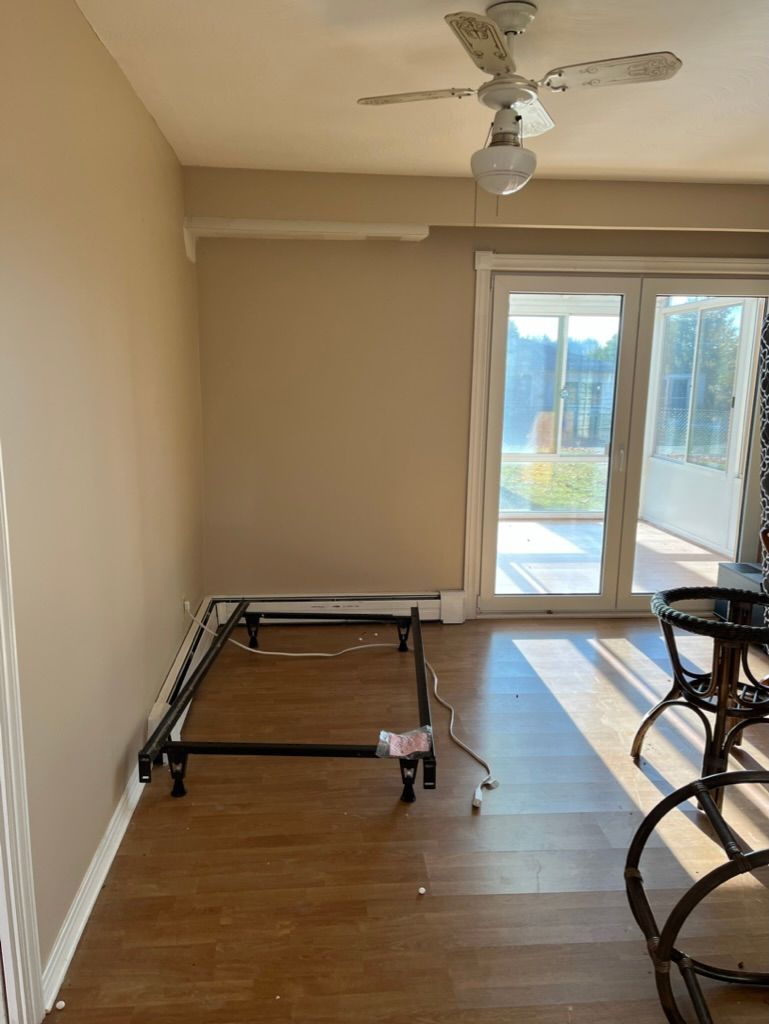 Before photo of a workspace