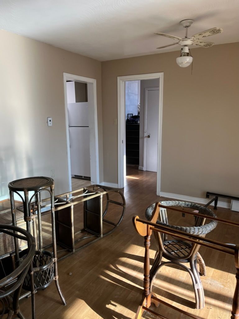 Before photo of a workspace