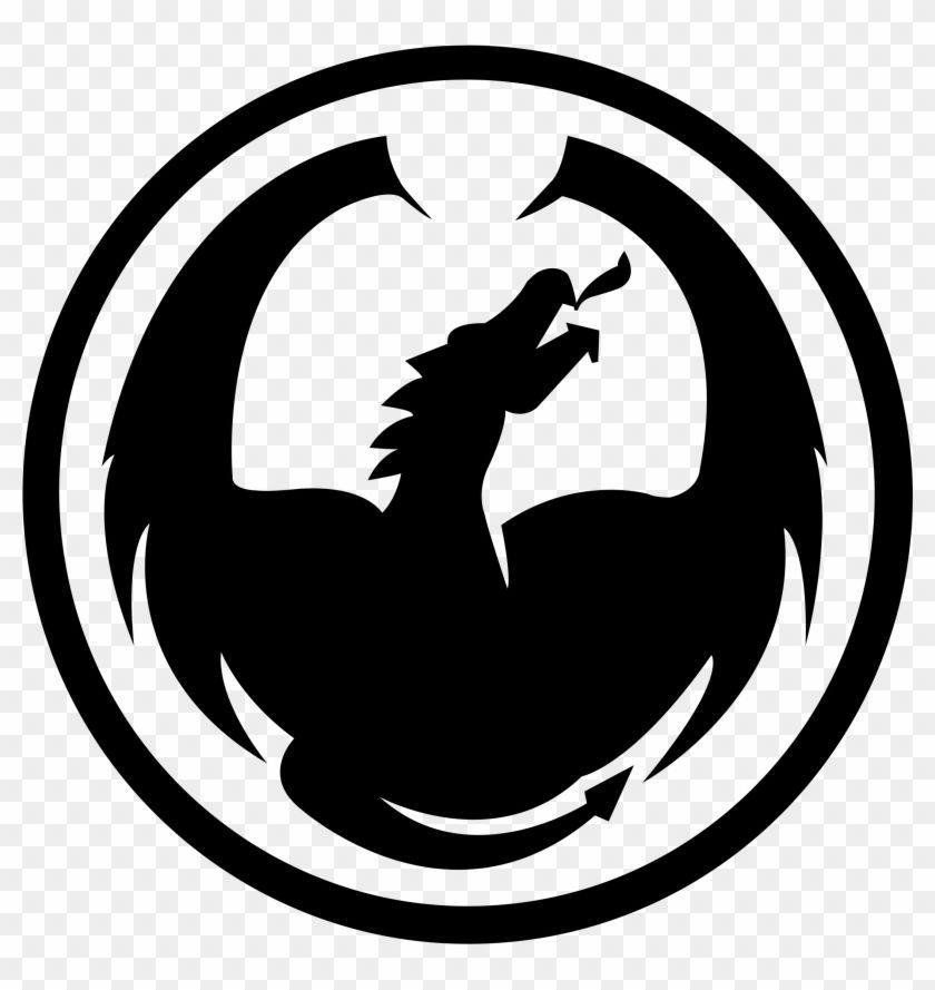 Black dragon silhouette