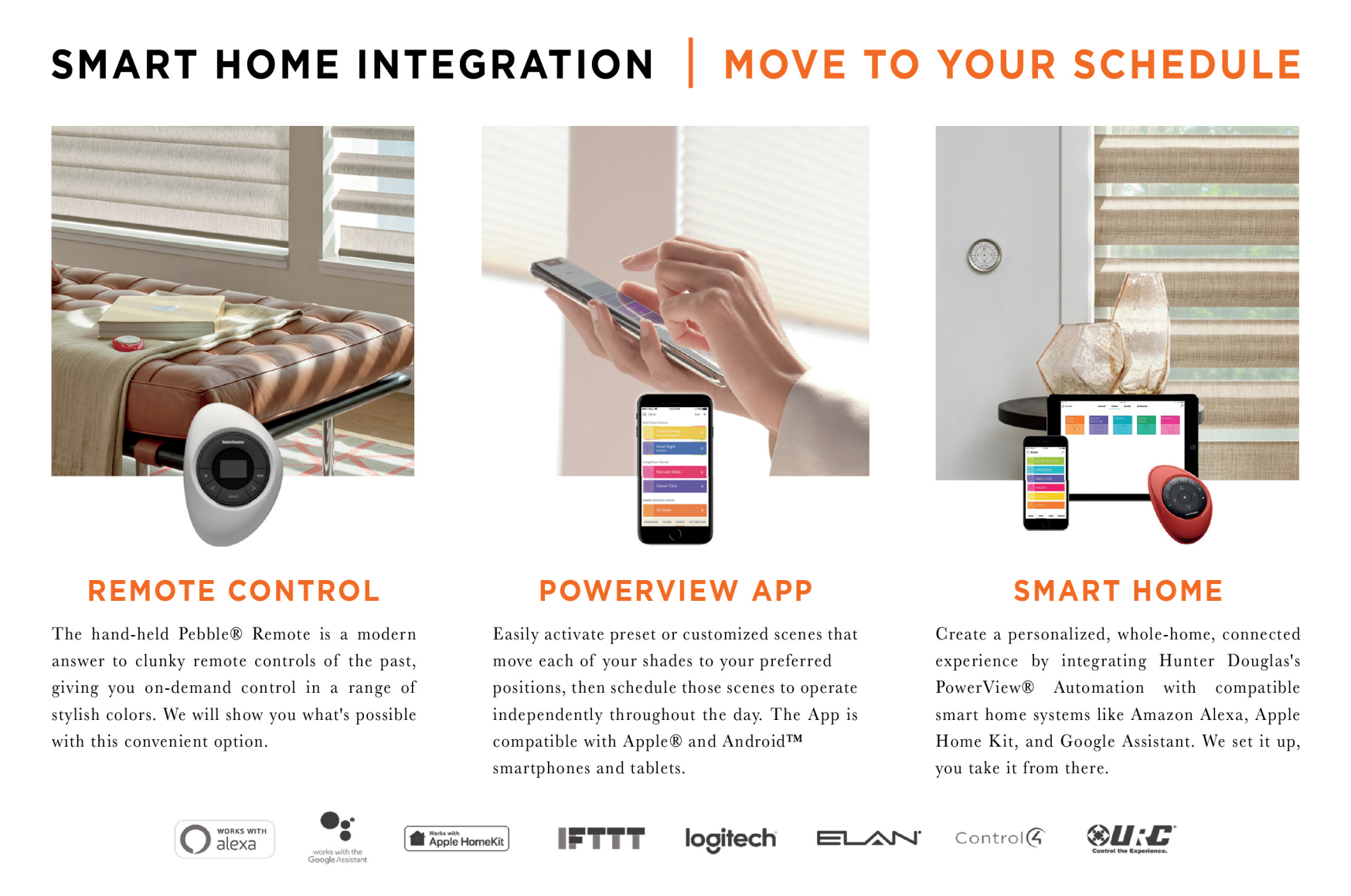 A booklet page from The Blind Guy Kalispell showing Automation options for smart home integration