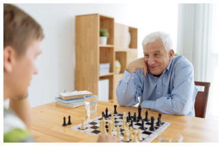 Playing Chess With Senior Man — Nashville TN — Trueloves Health Care Services