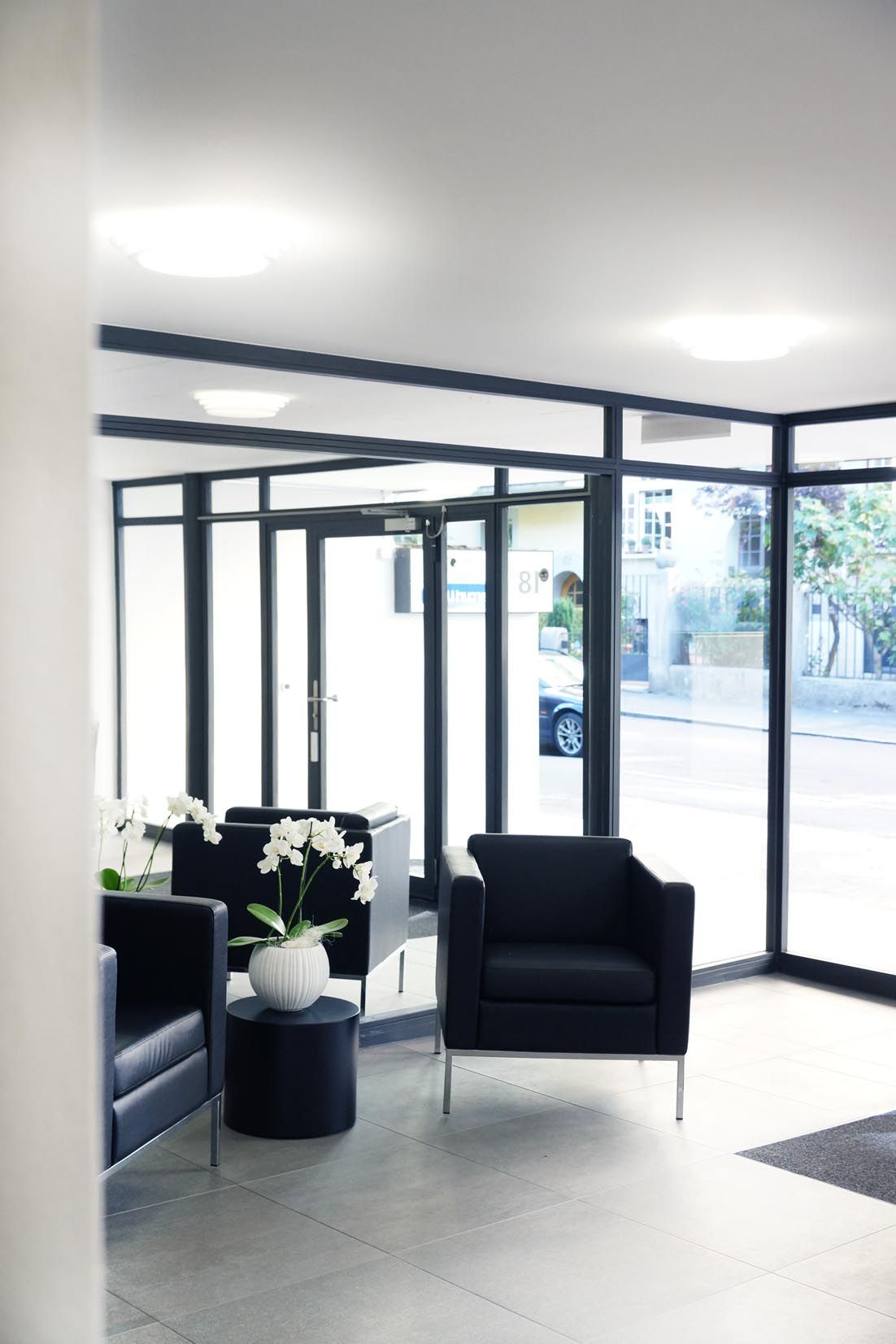 Eingangsbereich das augenzentrum Gutenbergstrasse