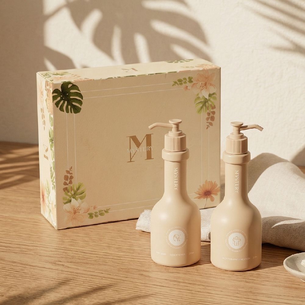 【秘境禮盒】髮膚深層滋養組（荷荷芭油潤髮乳250ml+麝香玫瑰費洛蒙潤膚乳250ml）