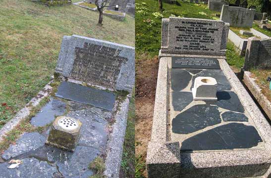 Memorial restoration and cleaning
