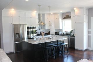 Kitchen Remodeling — Kitchen with Three Ceiling Lights in Saxonburg, PA