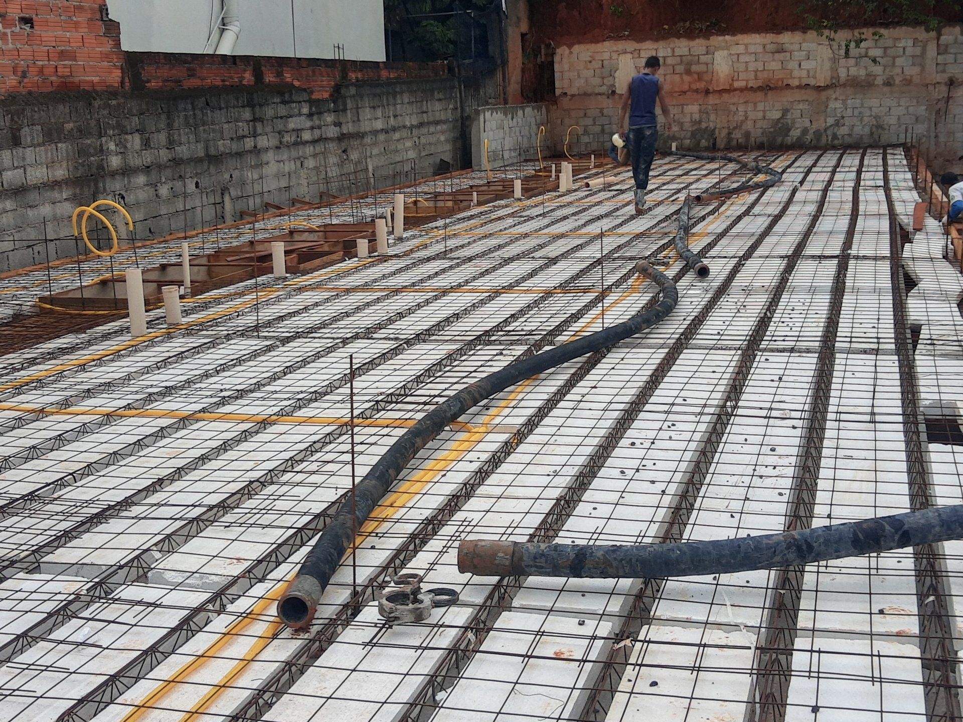 Construção de laje