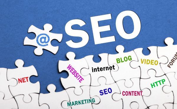 A puzzle with the word seo written on it