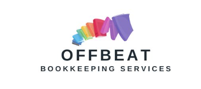 A colorful logo for offbeat bookkeeping services