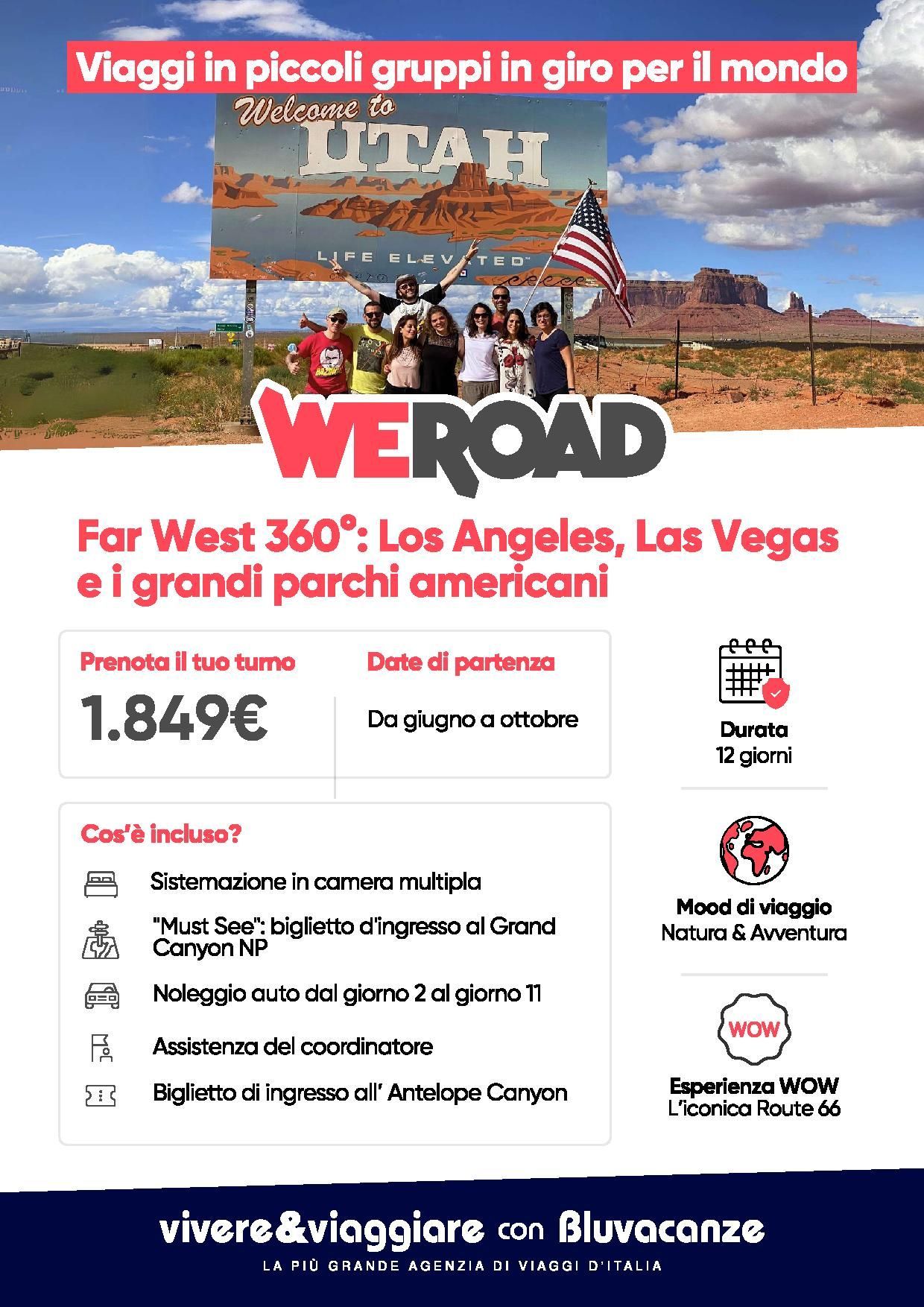 Far West 360°: Los Angeles, las vegas e i grandi parchi americani