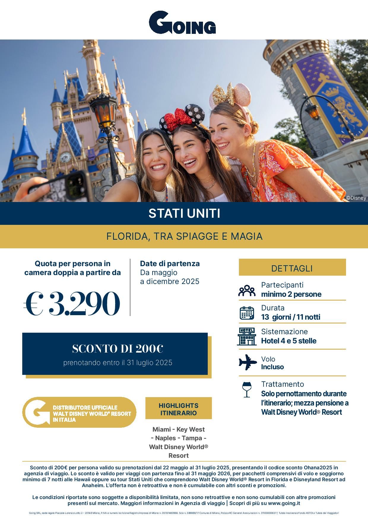 Miami - Key West - Naples - Tampa - Walt Disney World® Resort