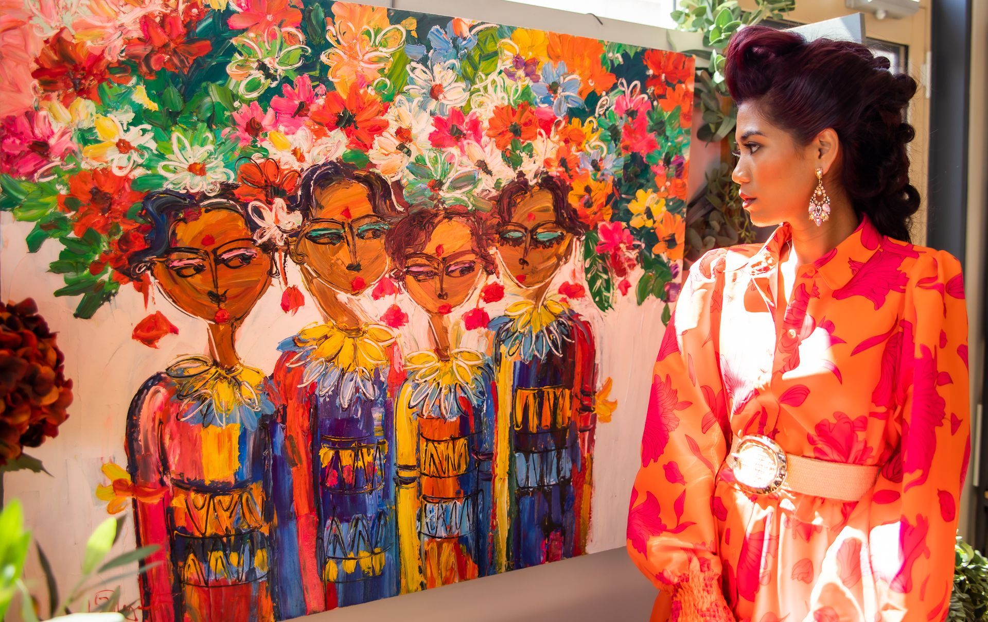 A Lady in a Orange Dress - Lavie Hair & Beauty in Ciccone, NT