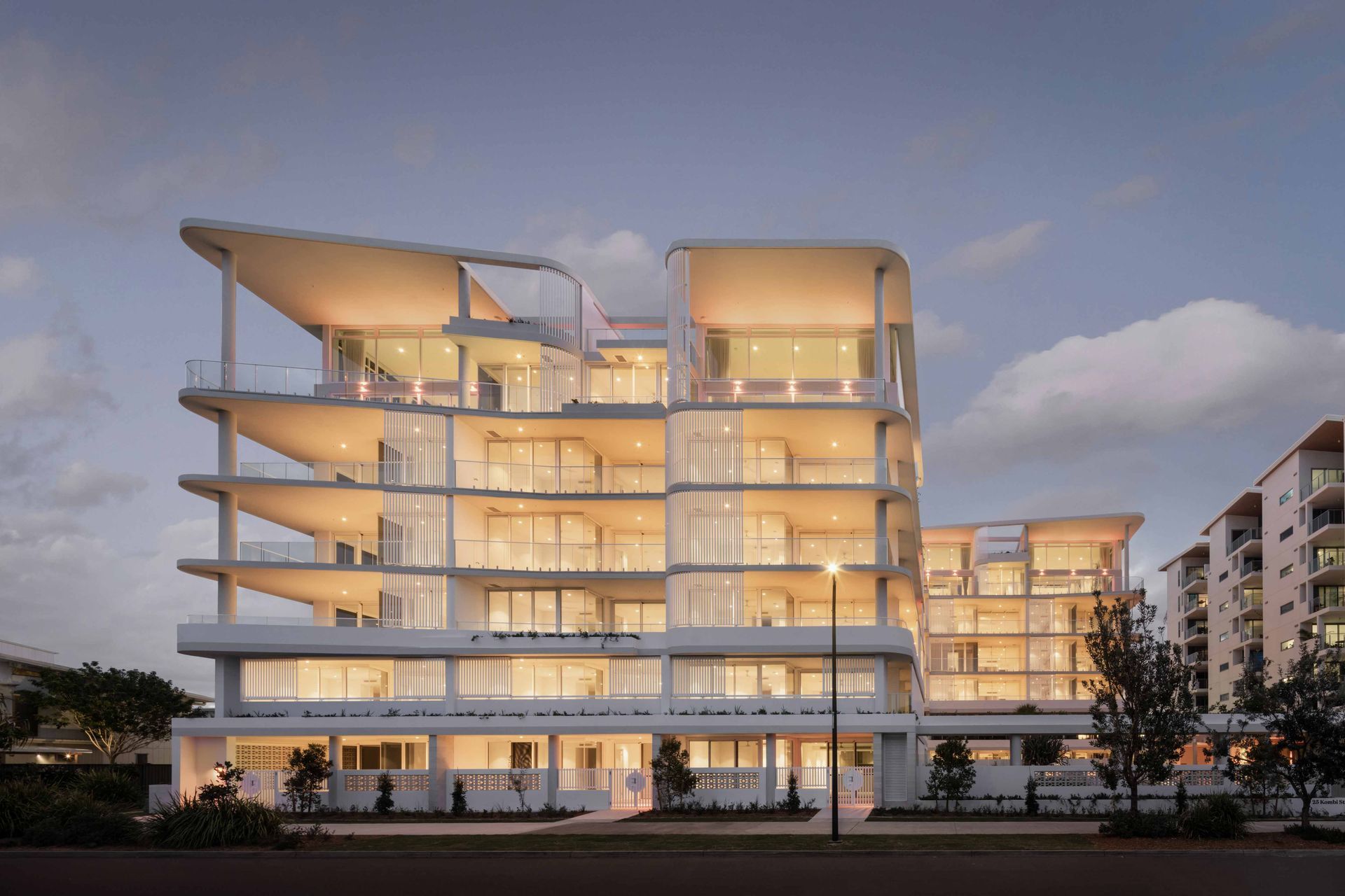 Full frontage shot of a multi-residential building