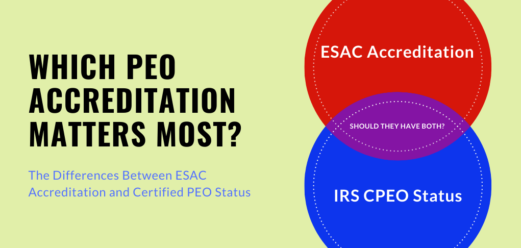 Difference between ESAC and Certified PEO