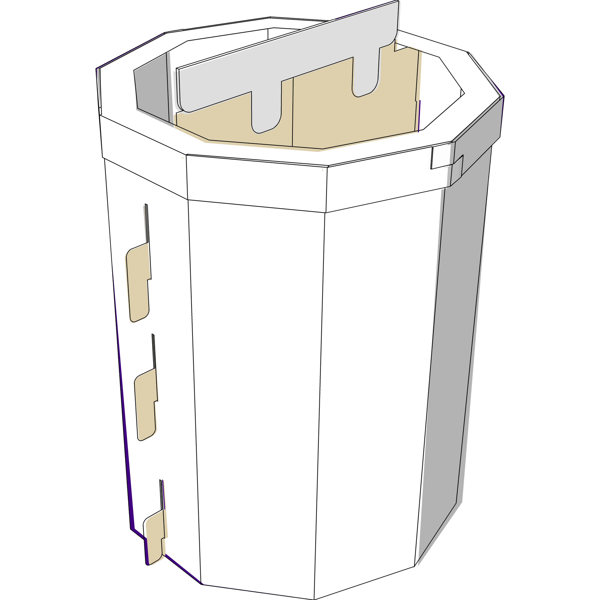 cestino per raccolta differenziata