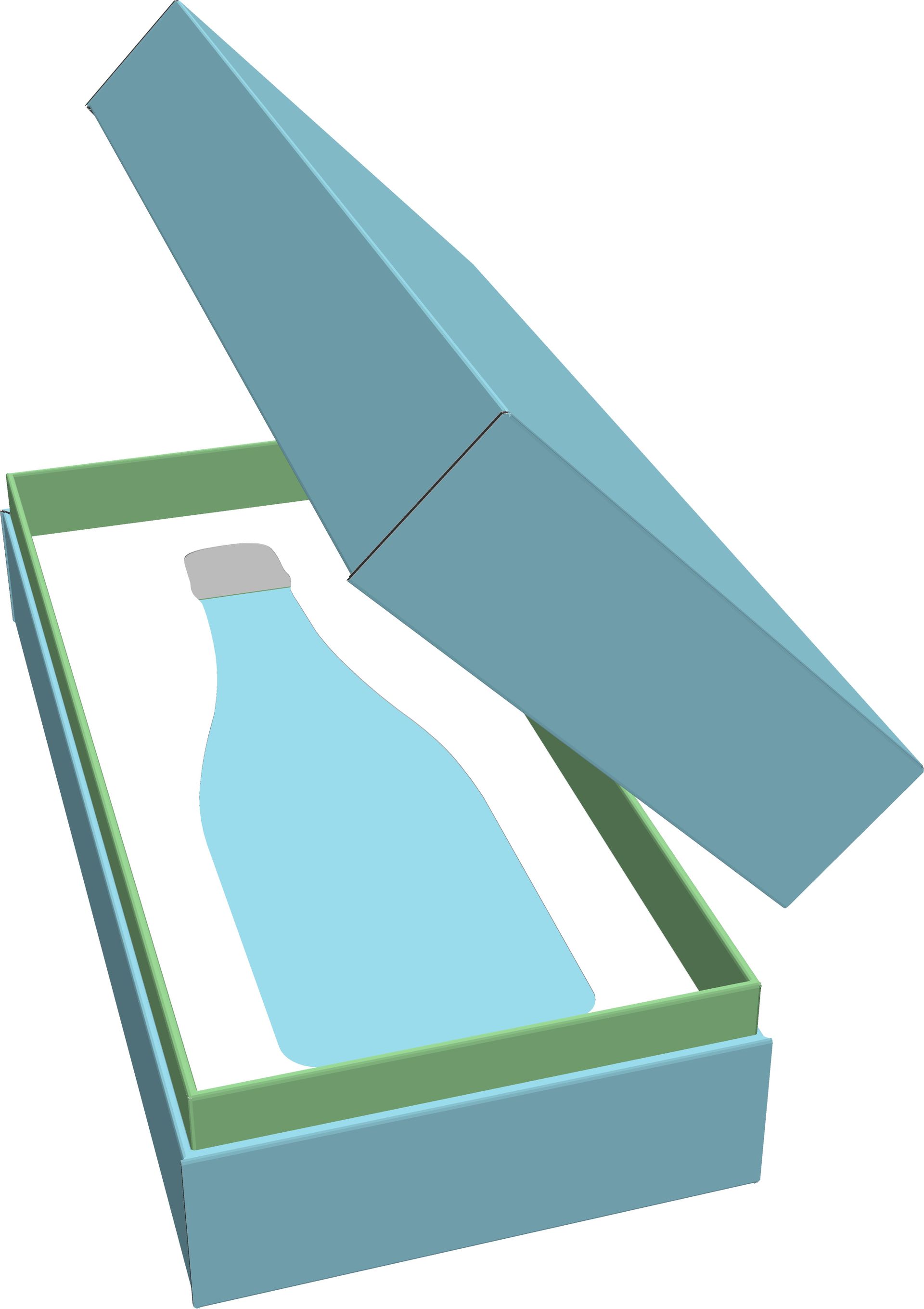 scatola per bottiglie