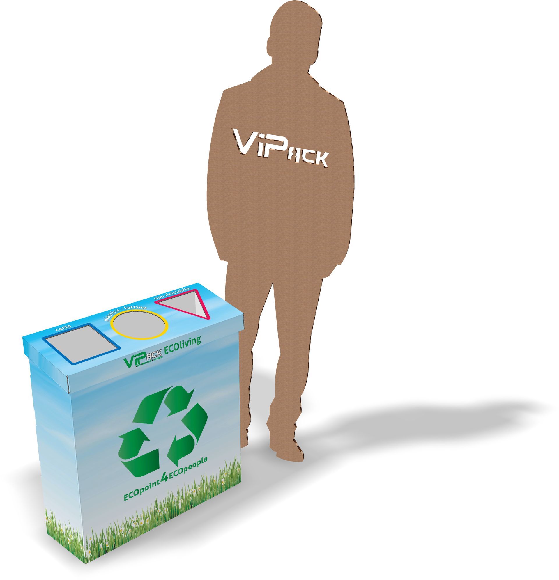 scatola per raccolta differenziata