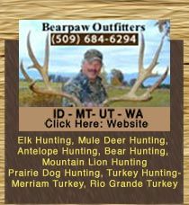 Idaho Hunting, Montana Hunting, Utah Hunting, Washington Hunting