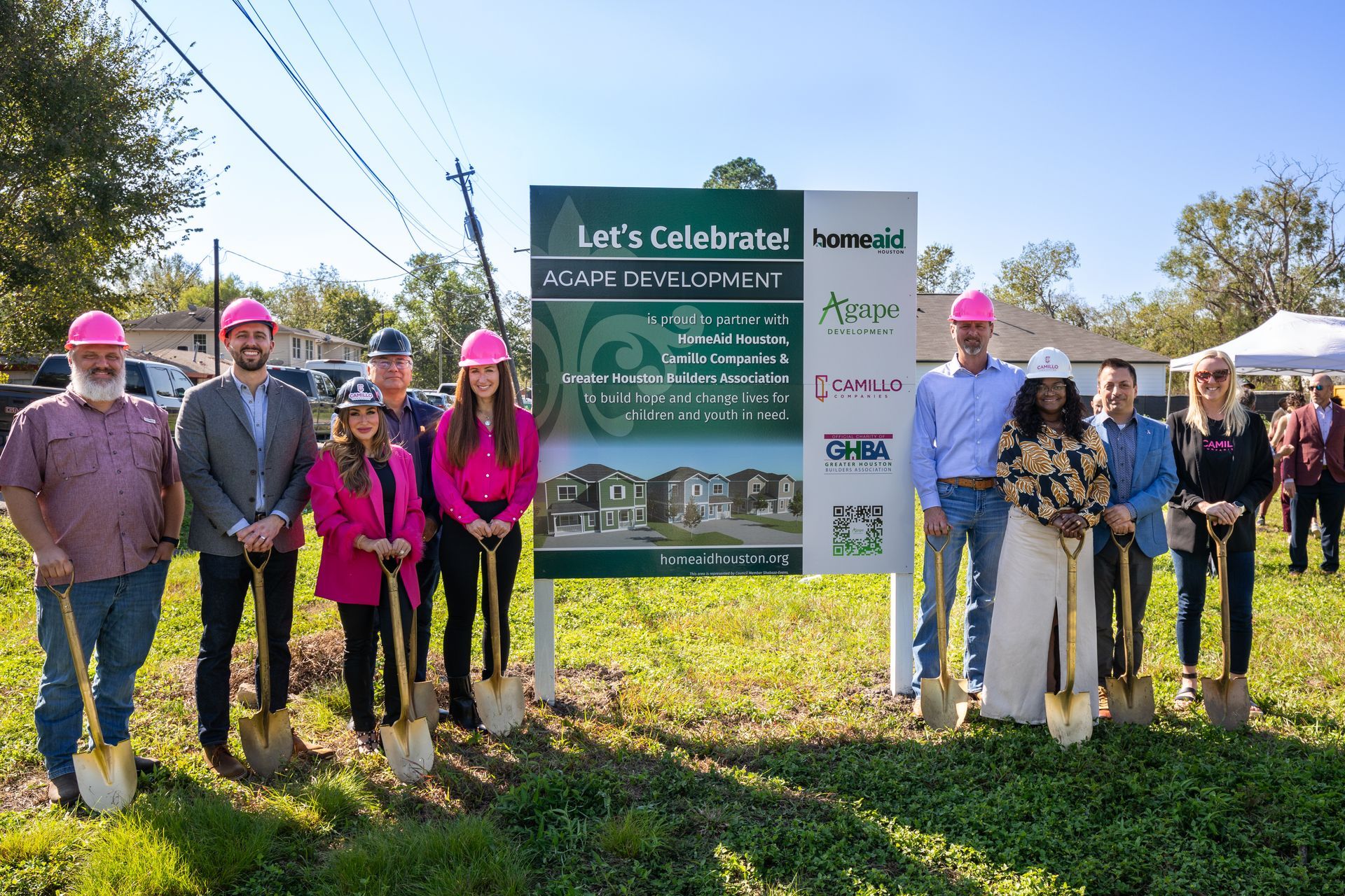 Camillo Companies team at groundbreaking