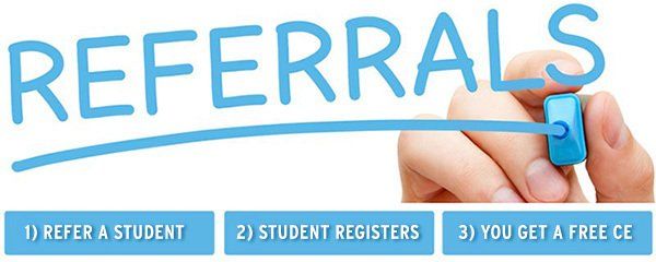 Earn a FREE CE Class for new student referral