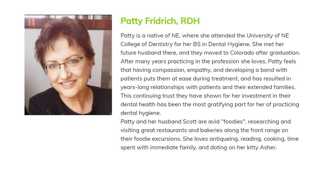 Patty Fridrich, RDH