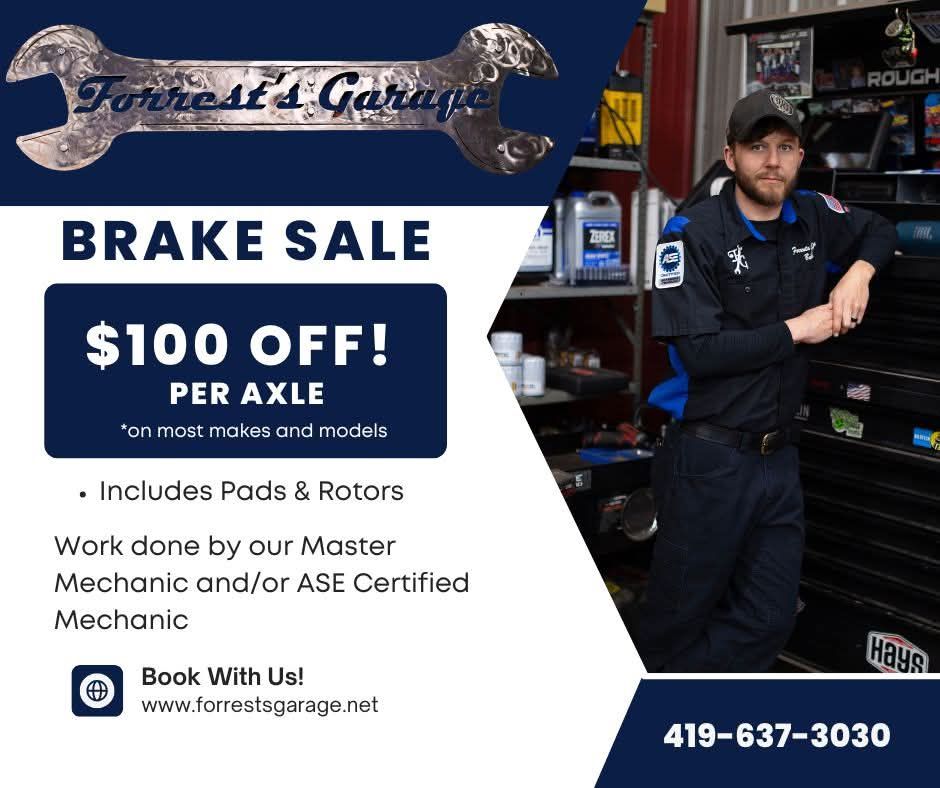 Brake Sale | Forrest's Garage