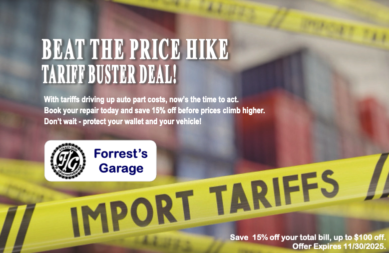 Beat the Price Hike Banner | Forrest's Garage