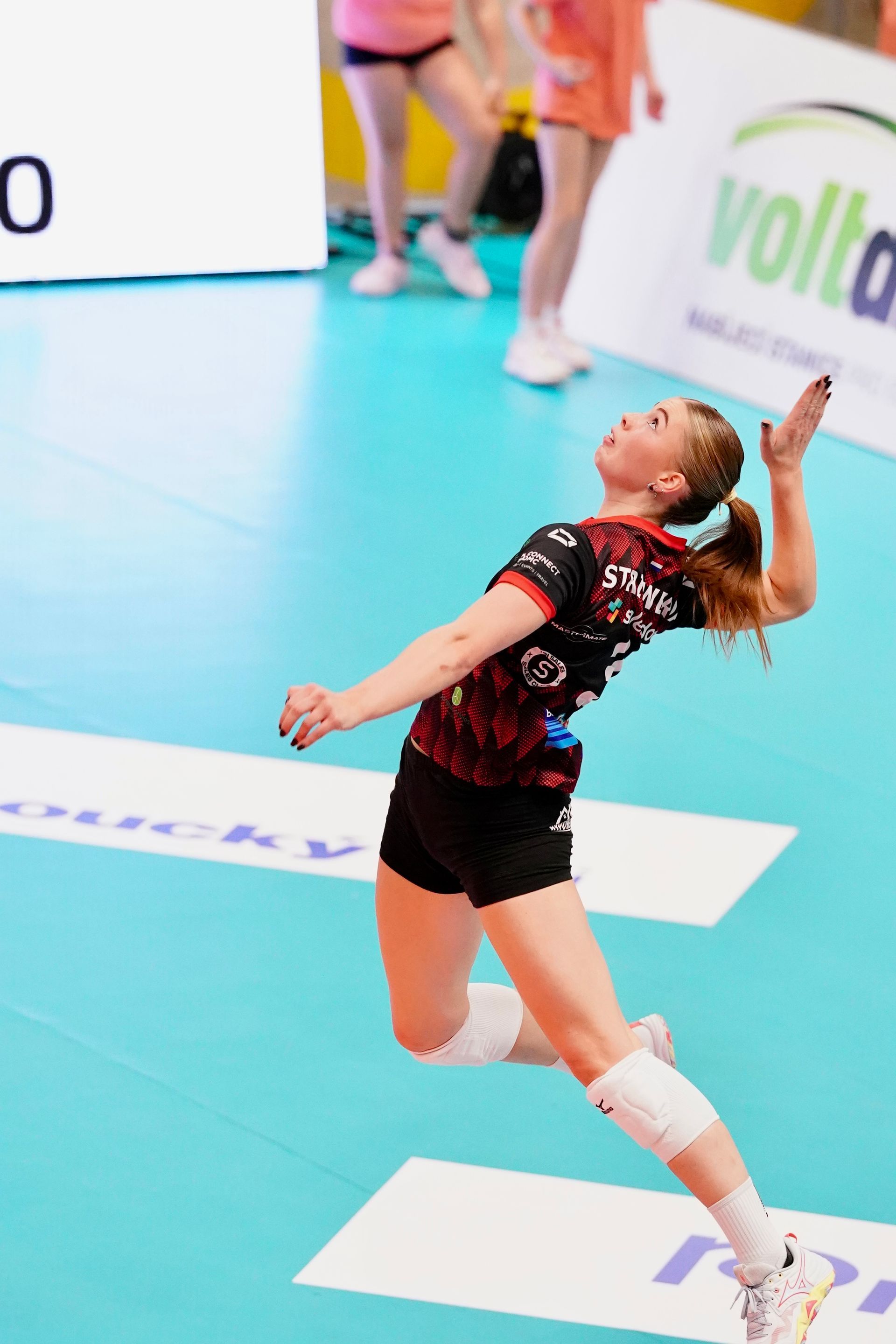 Volleybal Draisma Dynamo in actie