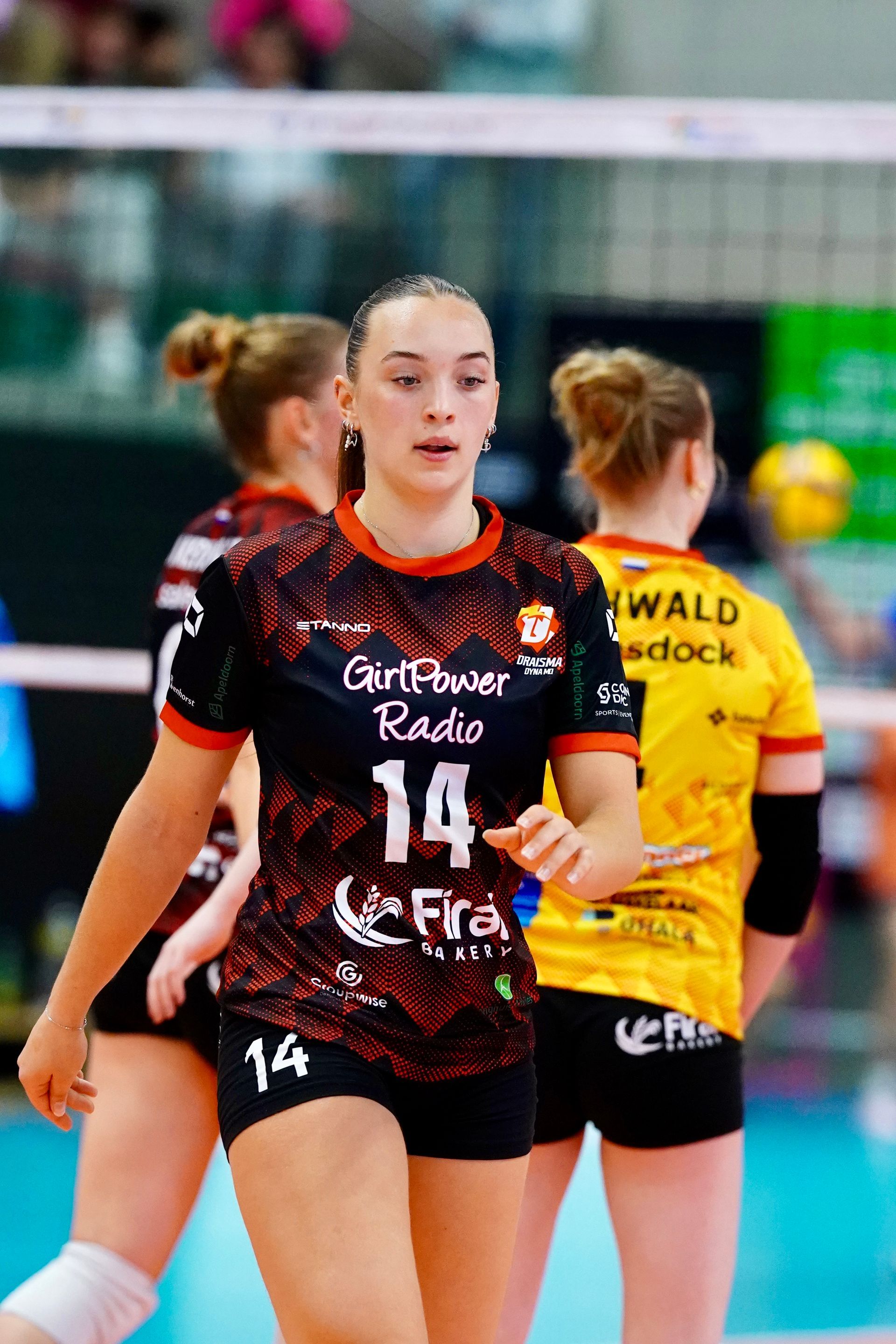 Volleybal Draisma Dynamo in actie