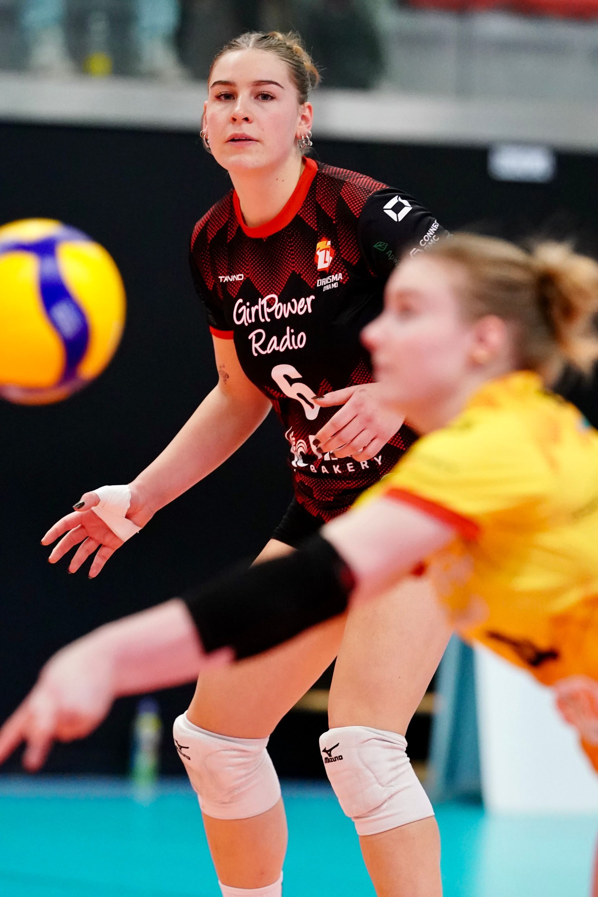 Volleybal Draisma Dynamo in actie