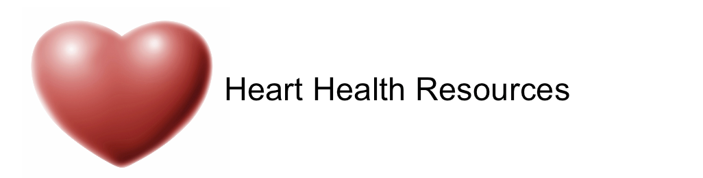 Red heart icon with "Heart Health Resources" text.