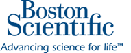 Boston Scientific logo: Blue text "Boston Scientific" with tagline "Advancing science for life™".