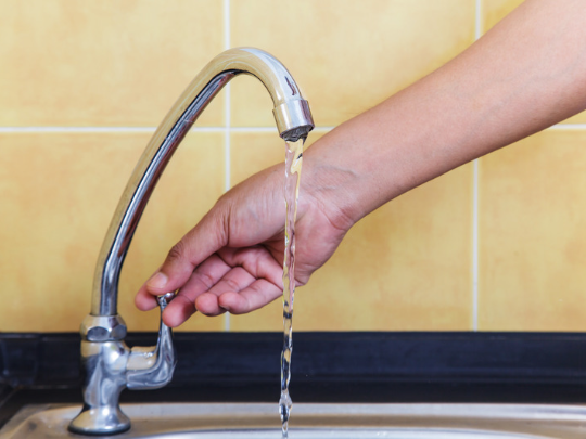 faucet trickling water